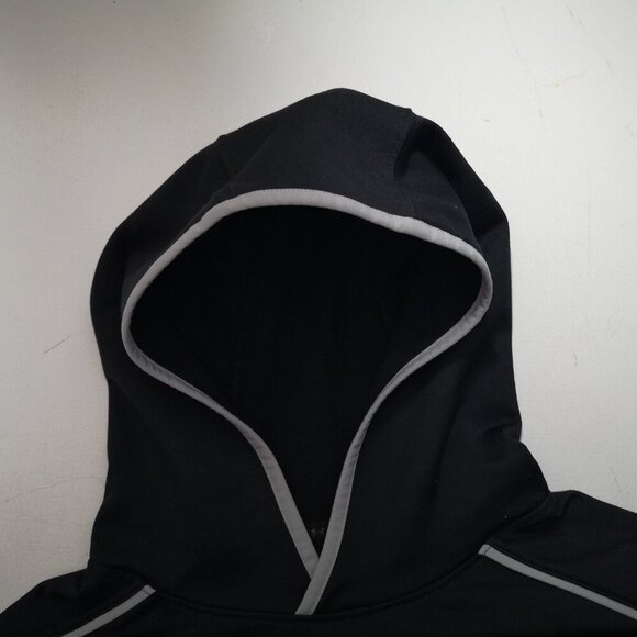 Under Armour Youths Size Large Fleece Lined Black Hockey Hoodie - Picture 8 of 11